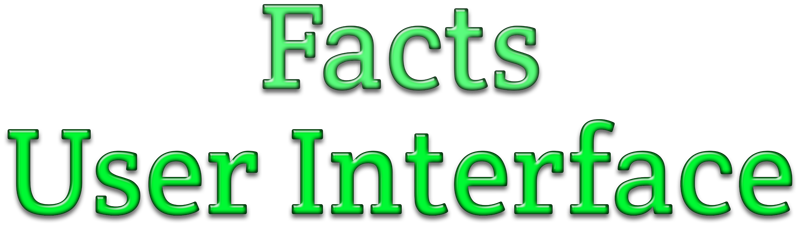 Facts User Interface presents data extracted from the job