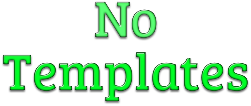 the Solution does not use any No Templates for automation